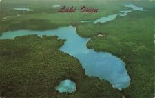 Aerial View Lake Owen Cable WI Wisconsin c1967 Postcard E8 picture