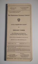 1951 Pennsylvania Railroad Company Local Passenger Tariff Of One Way Fares picture