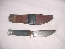 marble's 1920's woodcraft knife -leather handle - small nut vintage picture
