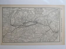 Original map of the Delware, Lackawanna and Western Railroad ~ 1906 picture