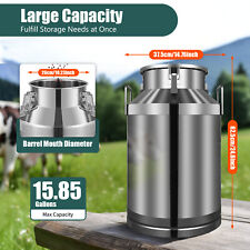 60L Stainless Steel Milk Can Made of Heavy-gauge for Heavy Restaurant Use USA picture