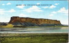 WA-Washington, Steamboat Rock, Upper Grand Coulee, Vintage Postcard picture
