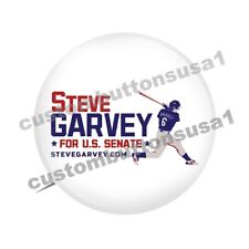STEVE GARVEY CAMPAIGN BUTTON - FOR US SENATE - CALIFORNIA LA Dodgers pinback picture