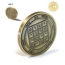 First Pentacle of Saturn + 72 names of God kabbalah King Solomon Coin seal picture