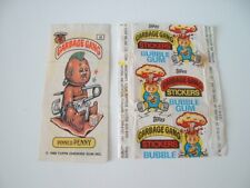 1990 Topps Ireland UK Garbage Gang Bubble gum wrap around sticker & wax wrapper picture
