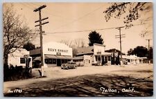 Felton CA Golden Gate Ice Cream & 1937 Plymouth @ Roy's Market~Post Office~RPPC picture