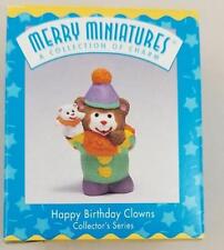 1997 HALLMARK~ Happy Birthday CLOWNS ~ MERRY MINIATURES Collector's 3rd Series picture