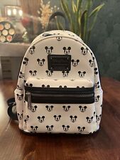 Used Disney Parks Loungefly Mickey Faces Mini Backpack- see photos and desc. picture