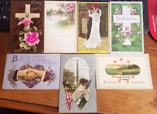 Vintage Lot Of 7 Assorted Antique 1910's Greeting's Postcards picture