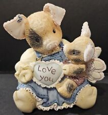 This Little Piggy I'LL LOVE YOU 'TIL PIGS FLY Pig Figurine Mary Rhyner/Enesco picture