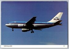 KlM Airbus A-310-203 4x6 Postcard airlines picture