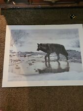The Wanderer  Grey Wolf by Charles Frace #2101/3000 limited edition unframed   picture