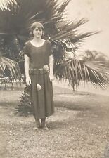 Vintage 1920s Photo Pretty Young Girl Woman Flapper Dress Fashion Hairstyle picture