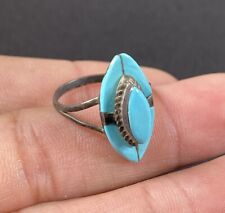 Vintage Native American Sterling Silver .925 Turquoise Ring picture