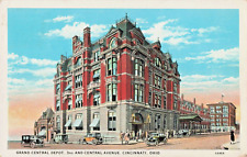 Postcard OH Cincinnati Ohio-Grand Central Depot-Vintage c1929 (D9) picture