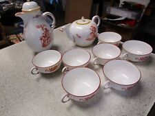 Antique coffee tea set cups teapot Nymphenburg Alfred Hagel RARE picture