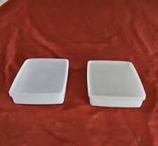 VINTAGE TUPPERWARE SANDWICH KEEPERS WITH SEAL LIDS LOT OF 2 GOOD CONDITION picture