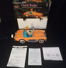 1996 Barbie AM FM Clock Radio Alarm 1962 Austin Healey Car Working w/ Box picture
