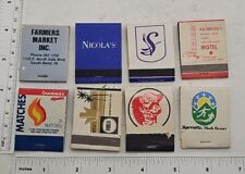 Vintage Matchbook Collectible Ephemera lot of 8 matchbooks advertising unused.  picture