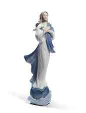 LLADRO BLESSED VIRGIN MARY #8642 BRAND NEW, FLOWER RELIGIOUS MOTHER picture