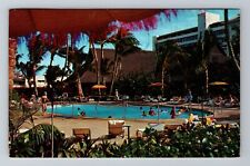 Honolulu HI-Hawaii, Princess Kaiulani Pool, Antique c1968 Vintage Postcard picture