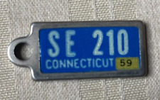 Vintage 1959 Connecticut Disabled American Veterans DAV Key Chain License Plate picture