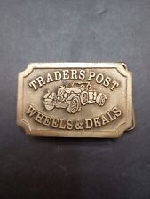 VERY RARE 1981, 10th Anniversary 1 Of 100 Trader's Post,Wheels & Deals  BUCKLE  picture