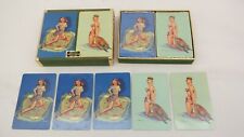 Vintage Duratone Pinup Playing Cards Decks Pack of 2    AE picture