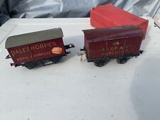 HORNBY SERIES O GAUGE WAGONS No 1 RARE PALETHORPES JACOB BISCUTS picture