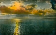 1920s Hawaii sunset hand colored Photo picture