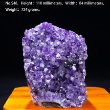 Natural Amethyst Uruguay Crystal Quartz Tabletop Collection Specimen Free Stand picture