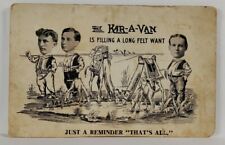 Coffee Advertising The KAR-A-VAN Men Photos Characters Camels 1900s Postcard R8 picture