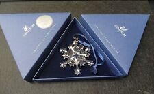 2004 Swarovski Crystal Large 3” Snowflake Christmas Ornament Rockefeller Center picture