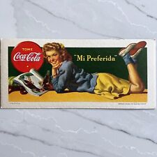 Vintage 1942 Coca-Cola Advertising Ink Blotter 