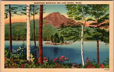ME-Maine, Borestone Mountain, Lake Onawa, Vintage Postcard picture