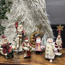 House of Hatten 1980s Enchanted Forest Santa Elf Star & Moon Angel Swan Lot picture