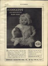1930 PAPER AD Toddletot Petite Baby Doll American Character Dolls  picture