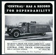 1946 East Joliet Illinois fire engine truck photo Central vintage trade print ad picture