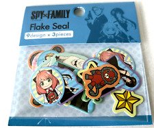DAISO Japan Spy x Family Characters Flake Seal 9 Design 27 Pieces Stickers Anime picture