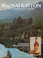 1981 Print Ad of Canadian MacNaughton Whisky at Banff Springs Hotel Alberta picture