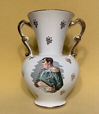 Antique French Porcelain Gilded Two-Handled Vase Napoleon Bonaparte Bees Motif picture