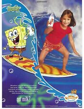2004 Got Milk? Spongebob SquarePants Mustache Vintage Magazine Print Ad/Poster picture