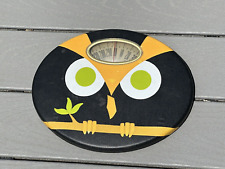 Vintage Brearley Counselor Bathroom Scale MCM Vinyl Owl Decor 1960s Mid Century picture