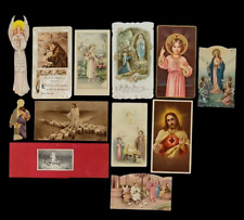 1939-1946 Lot of 12 Catholic Holy Prayer cards Religious Dated Rare Personalized picture