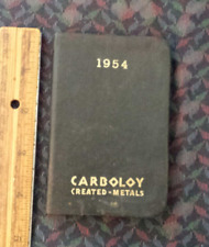 vintage 1954 CARBOLOY reference & calendar booklet picture