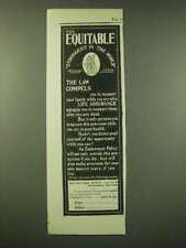 1902 Equitable Insurance Ad - The Law Compels picture