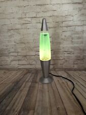 vtg bullet shape aluminum neon green lava lamp 17'' tall picture