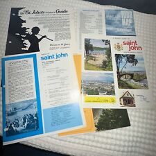 St. John’s New Brunswick travel brochure’s, directory map’s Canada 1970’s Era picture