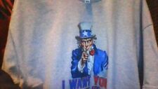 Hillary for President I WANT YOU TO VOTE FOR HILLARY Uncle Sam Shirt sz XL NEW picture