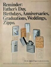 1969 Zippo Lighter Print Ad, Variety Of Zippo Lighters, Wall Art To Be Framed  picture